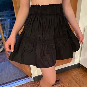 Black flare mini Zara skirt
